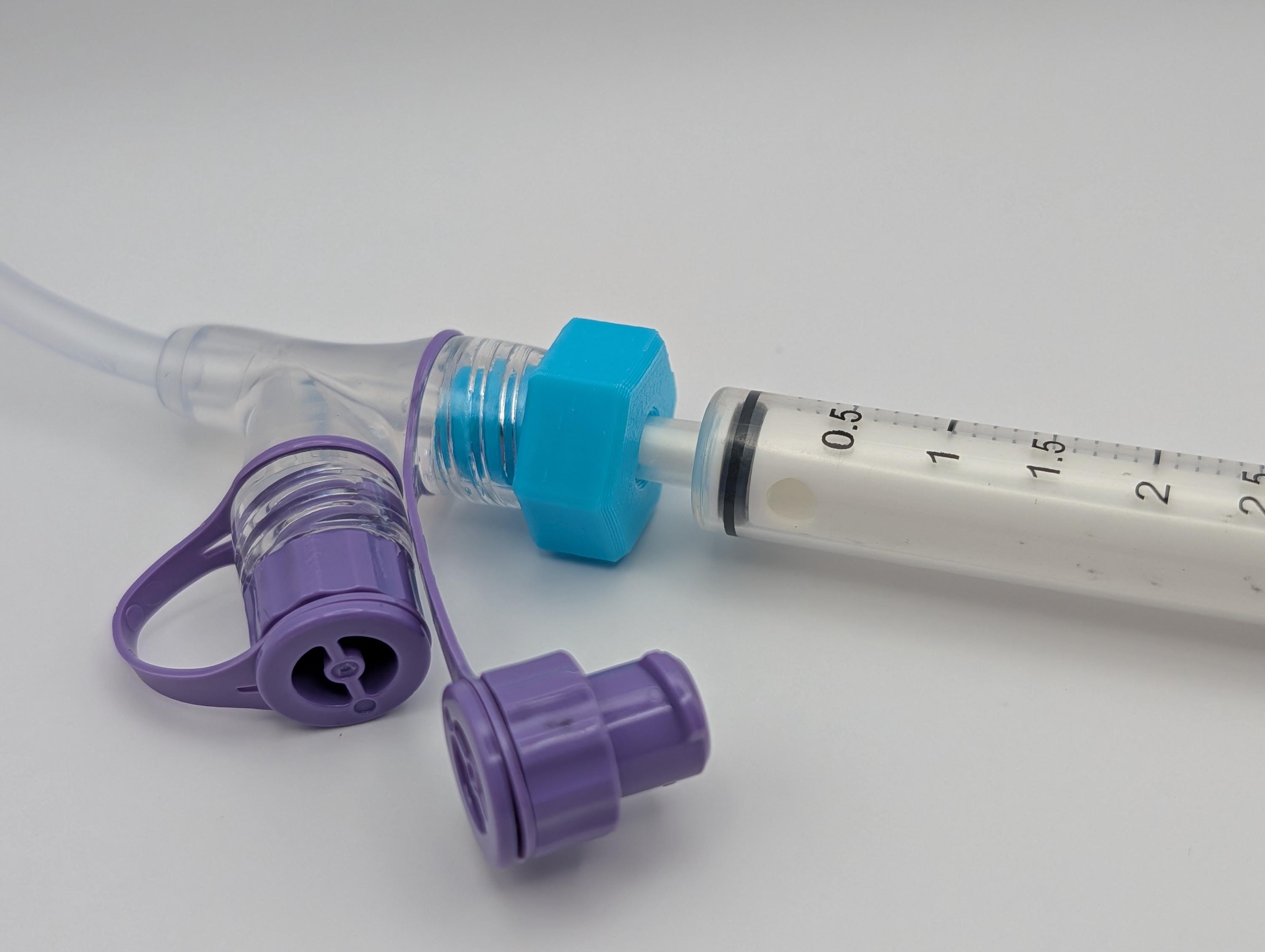 Feeding Tube Adapter For Press-in Bottle Syringe